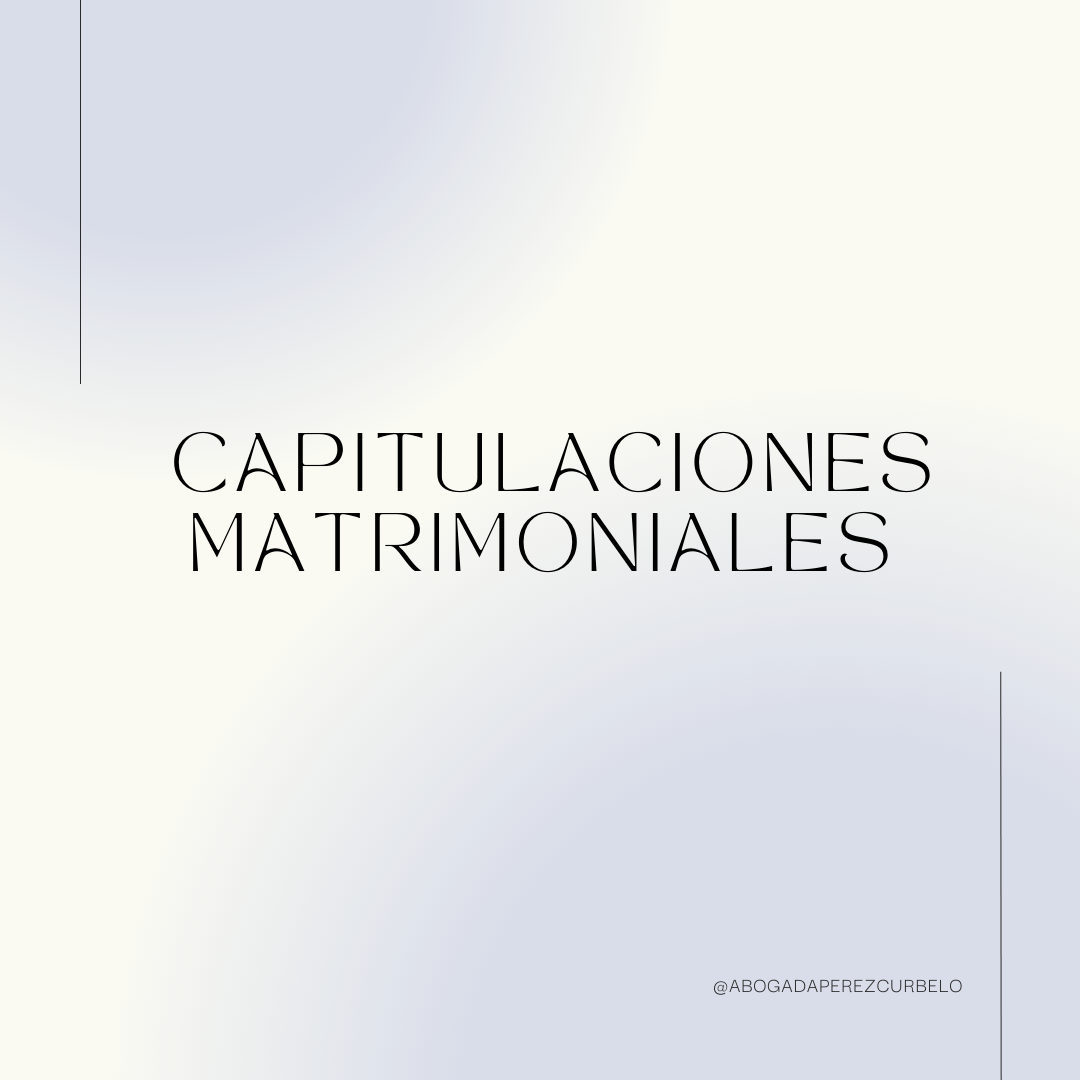 Capitulaciones matrimoniales