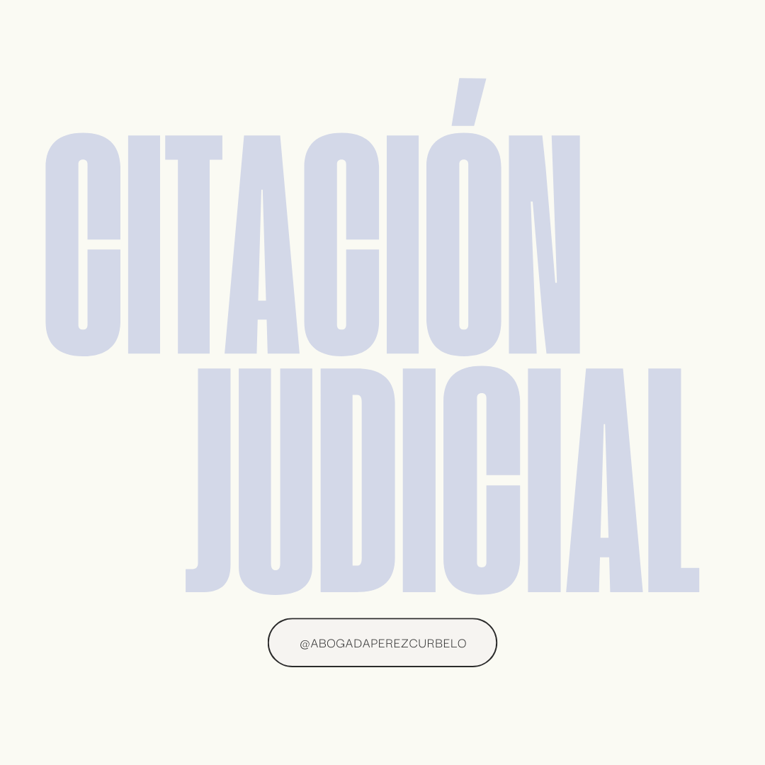 ¿Qué significa cada dato de la citación judicial?
