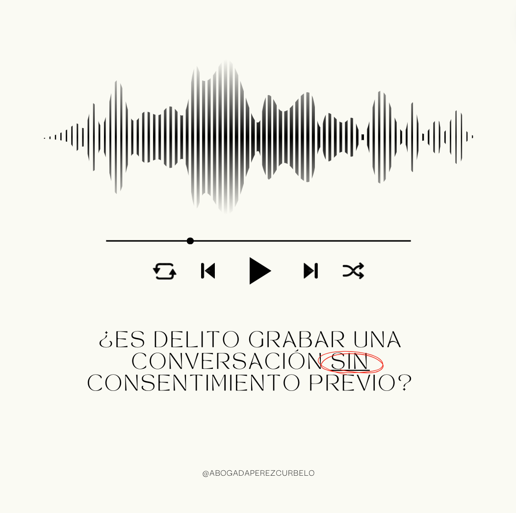 ¿Es delito grabar una conversación sin consentimiento previo?