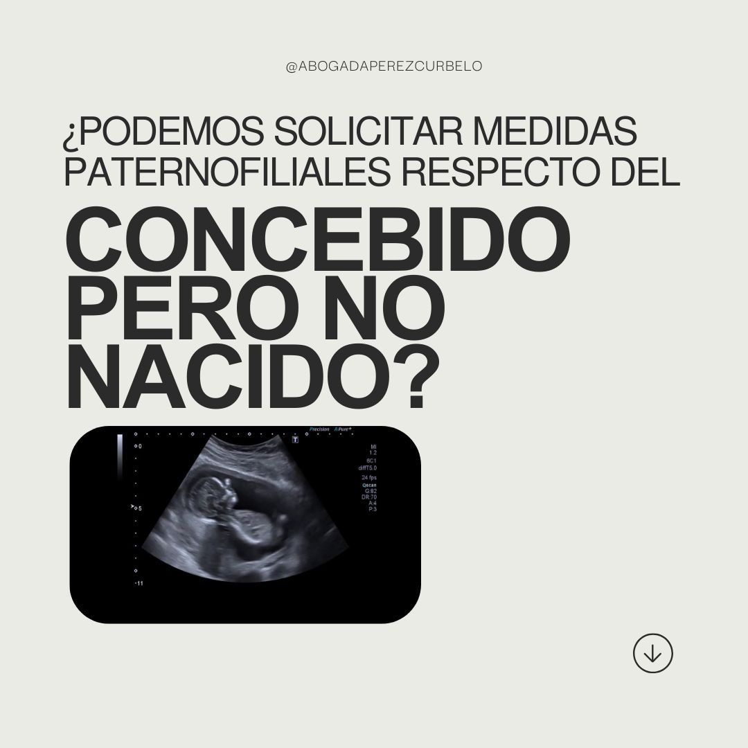 ¿PODEMOS SOLICITAR MEDIDAS PATERNOFILIALES RESPECTO DEL CONCEBIDO PERO NO NACIDO?