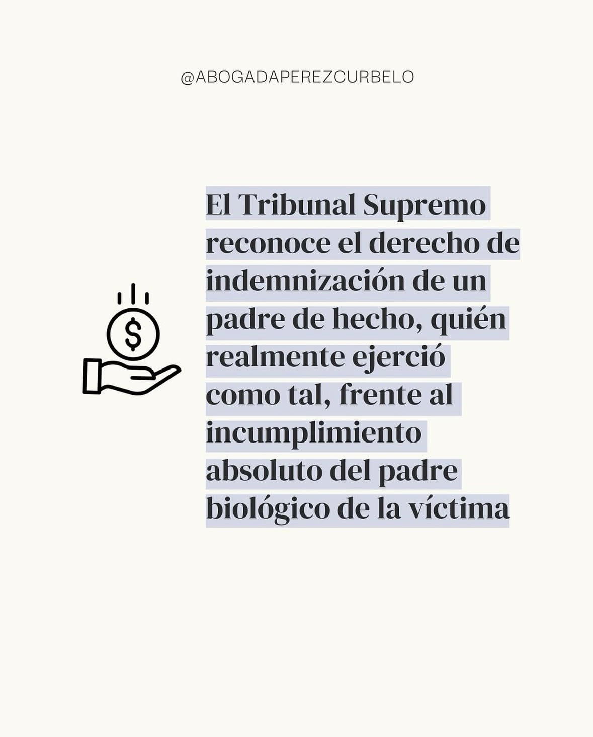 Indemnización padre de hecho vs padre biológico de la víctima